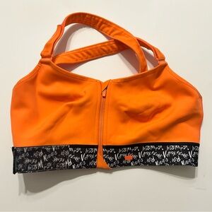 SHEFIT Bright Orange Ultimate Sports bra in 3Luxe